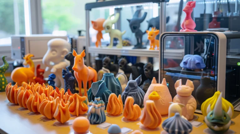 0857 colorful 3D printed objects AdobeStock_884260847